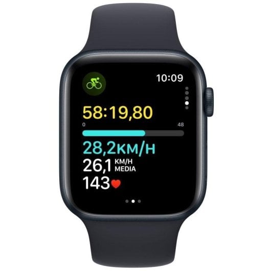 Apple Watch SE GPS + Cellular 44mm Retina OLED Schwarz M/L Wasserdicht Pulsmesser Schlaftracking SOS
