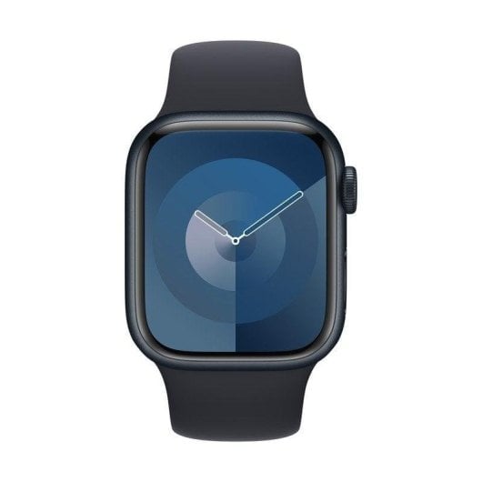 Apple Watch Series 9 GPS 41mm Retina OLED Minuit S/M Étanche SpO2 Pulsomètre Sommeil
