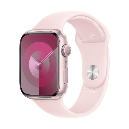 Apple Watch Series 9 GPS 45mm Caja de Aluminio Rosa con Correa Deportiva Rosa Claro Sport M/L