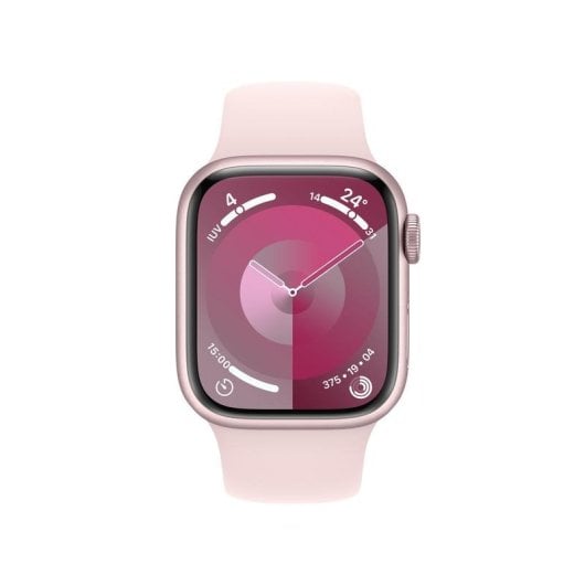 Apple Watch Series 9 GPS Cellular 41mm Retina OLED Rosa S/M Resistente Acqua IP6X SpO2 Cardiofrequenzimetro Monitor Sonno SOS