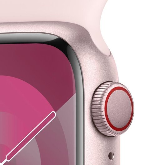 Apple Watch Series 9 GPS Cellular 41mm Retina OLED Rosa S/M Resistente Acqua IP6X SpO2 Cardiofrequenzimetro Monitor Sonno SOS