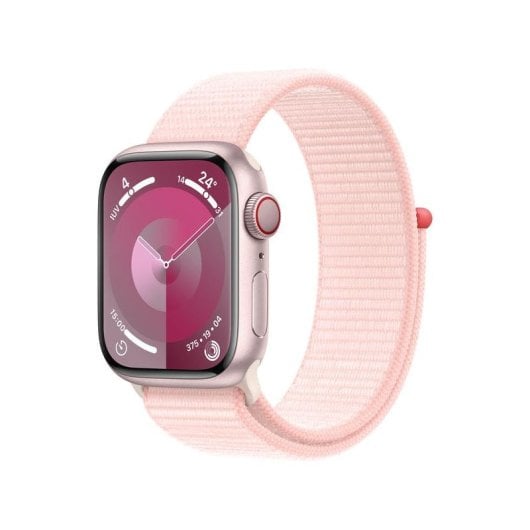 Apple Watch Series 9 GPS + Cellular 41mm Retina OLED Rosa Sport Loop Resistenza Acqua IP6X SpO2 Cardiofrequenzimetro