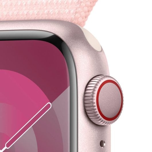 Apple Watch Series 9 GPS + Cellular 41mm Retina OLED Rosa Sport Loop Resistenza Acqua IP6X SpO2 Cardiofrequenzimetro