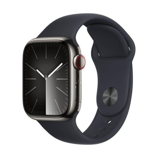 Apple Watch Series 9 GPS + Cellular 41mm Retina OLED Aço Inoxidável Grafite S/M