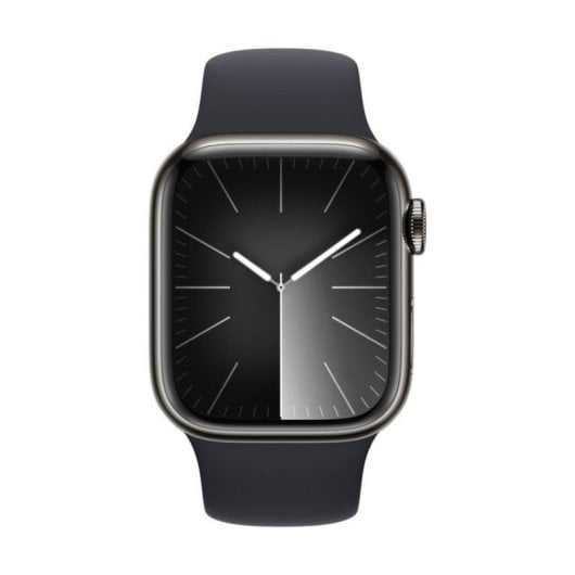 Apple Watch Series 9 GPS + Cellular 41mm Grafito Caja de Acero Inoxidable con Correa Deportiva Medianoche M/L