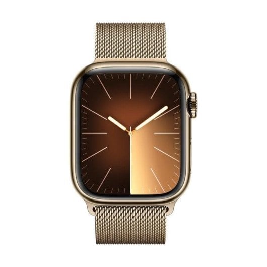 Apple Watch Series 9 GPS + Cellular 45mm Oro Caja de Acero Inoxidable con Correa Loop Milanese Oro