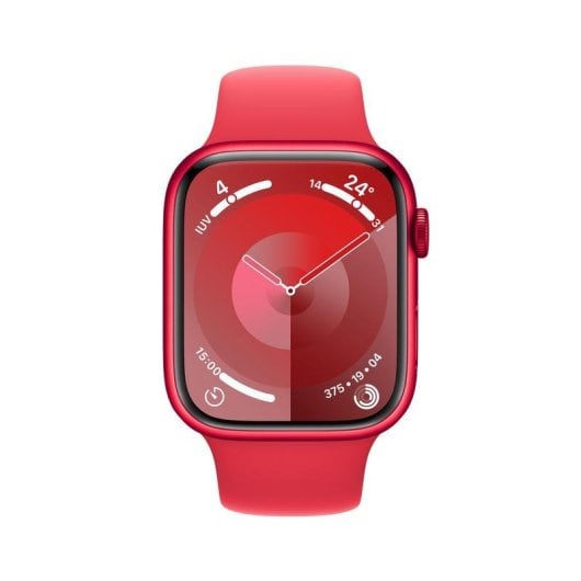 Apple Watch Series 9 GPS + Cellular 45mm Retina OLED Rouge S/M Etanche IP6X SpO2 ECG