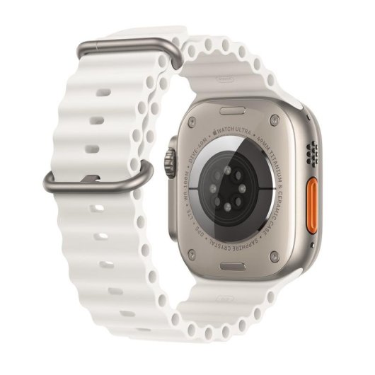 Apple Watch Ultra 2 GPS + Cellular 49mm OLED Titane Blanc M Étanche IP6X SpO2 Pulsomètre