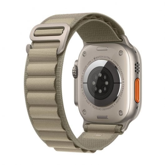 Apple Watch Ultra 2 GPS + Cellular, Cassa 49m in Titanio con Olive Alpine Loop - Medium