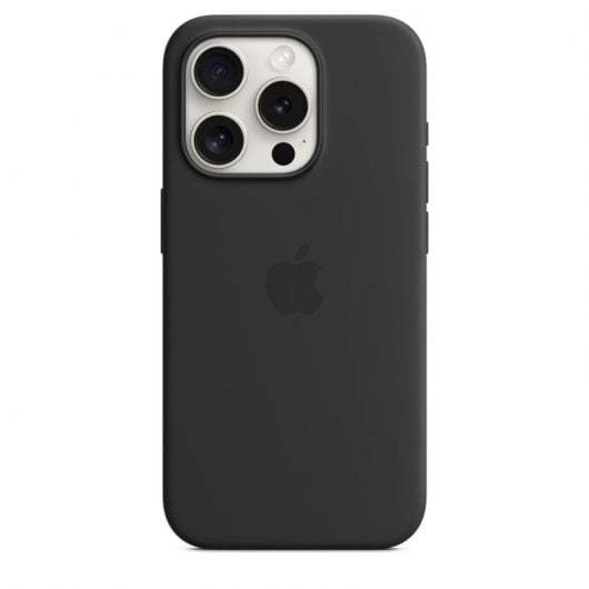 Apple Custodia MagSafe in silicone per iPhone 15 Pro - Nero