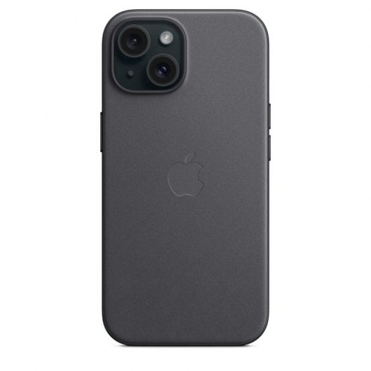 Apple Funda de Trenzado Fino con MagSafe Negra para iPhone 15