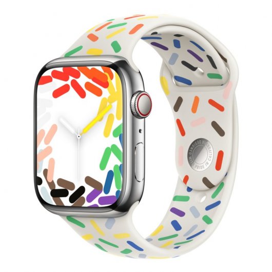 Apple MUQ23ZM/A Intelligentes tragbares Accessoire Band Mehrfarbig Fluor-Elastomer
