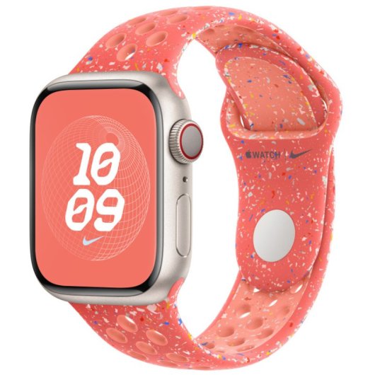 Apple MUUY3ZM/A accessorio indossabile intelligente Band Corallo Alluminio, Fluoroelastomero