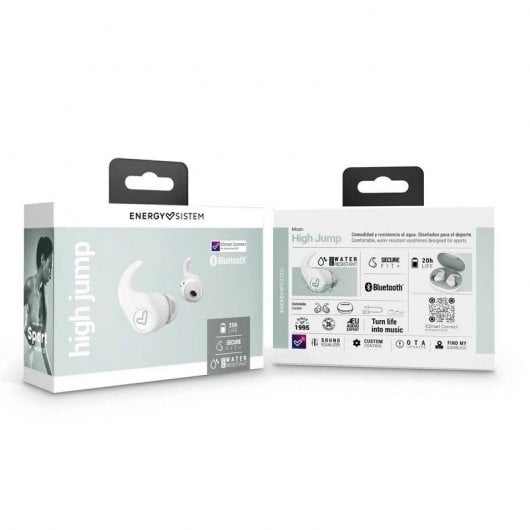 Energy Sistem High Jump True Wireless Stéréo Bluetooth Casque De Sport Blanc