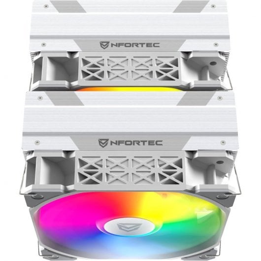 Nfortec SCULPTOR X Cooler CPU Duplo 6 Pipes 2x120mm A-RGB PWM Branco