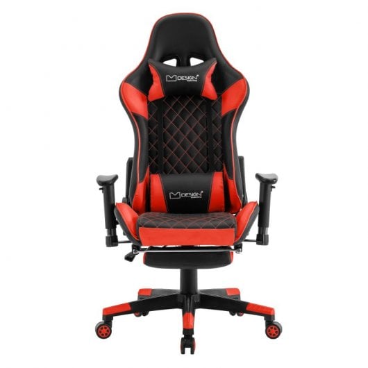 ML-Design Silla Gaming Negra-Roja