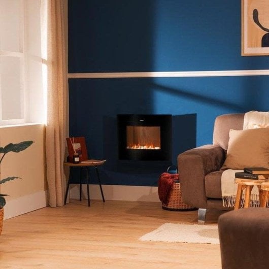 Cheminée Électrique Cecotec ReadyWarm 2250 Curved Flames Connected 2000W Murale Wifi Télécommande