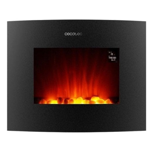 Cheminée Électrique Cecotec ReadyWarm 2650 Curved Flames Connected 2000W Murale Wifi Télécommande