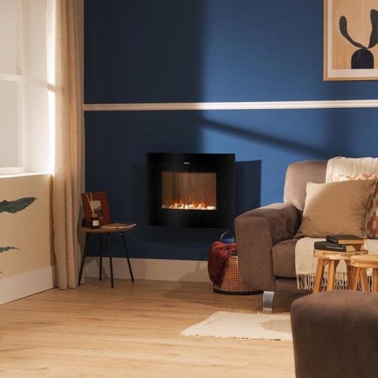 Cheminée Électrique Cecotec ReadyWarm 2650 Curved Flames Connected 2000W Murale Wifi Télécommande
