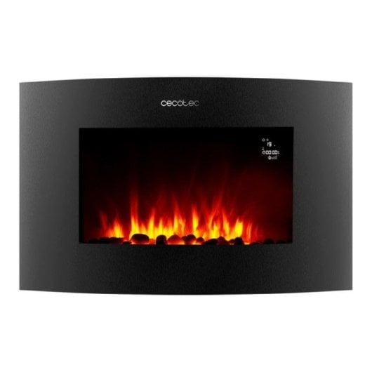Chimenea eléctrica Cecotec ReadyWarm 3550 Curved Flames Connected WiFi 2000W 35" mando
