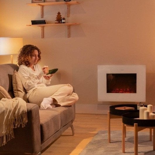 Cheminée Électrique Cecotec ReadyWarm 2690 Flames Connected 2000W Murale Wifi Télécommande