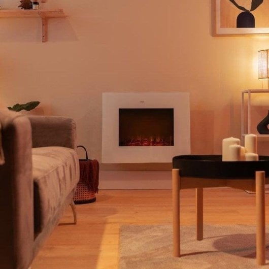 Cheminée Électrique Cecotec ReadyWarm 2690 Flames Connected 2000W Murale Wifi Télécommande