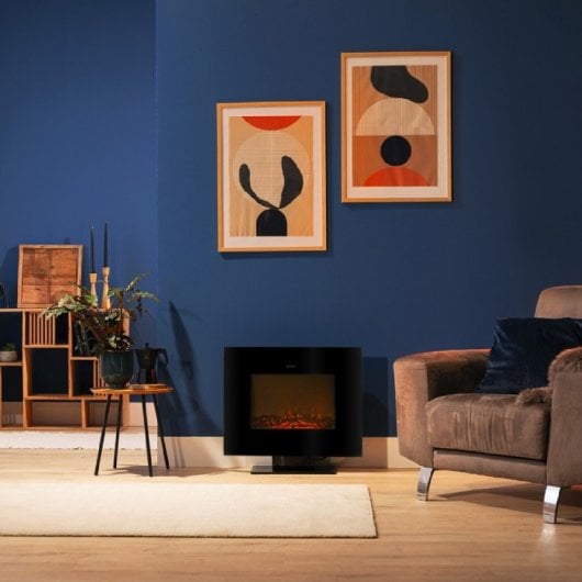 Cecotec ReadyWarm 2700 Design Flames Black Lareira Elétrica 2000W com Comando Remoto Preta