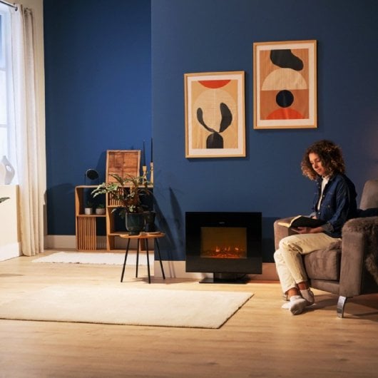 Cecotec ReadyWarm 2700 Design Flames Black Lareira Elétrica 2000W com Comando Remoto Preta