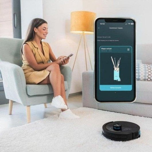 Robot Aspirapolvere e Lavapavimenti Cecotec Conga 7490 Ultimate X-Treme Autosvuotamento Navigazione Laser 2.600 Pa Controllo vocale