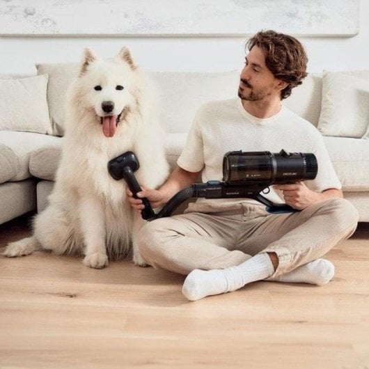 Aspiradora sem fios Cecotec Conga Rockstar 6500 Century ErgoWet 630 W Animal Autonomia 100 min WaterTank