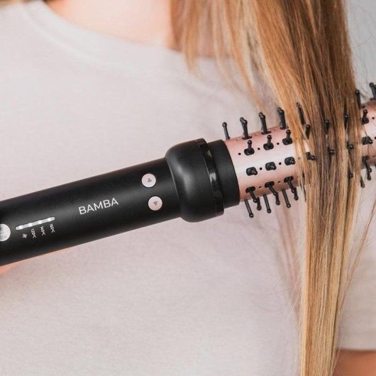 Warmluftbürste Cecotec Bamba InstantCare Curly AirFlow Keramik 2 Temperaturen 30 mm Drehfunktion