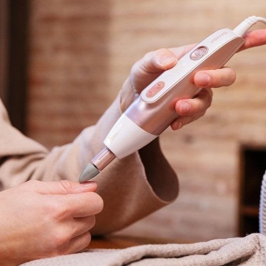 Set Manicura Cecotec Bamba PinkyCare 700 Perfect Nails 7 Cabezais 5 Velocidades Rosa