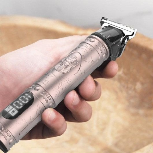 Cecotec Bamba PrecisionCare Warrior Perfiladora de Pelo con Pantalla LCD