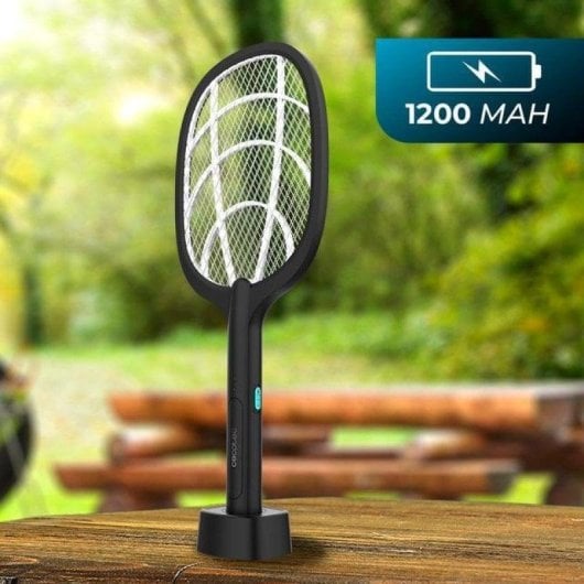 Cecotec ByeFly 1000 Paddle 2 en 1 Raqueta Mata Insectos 3000V Negra