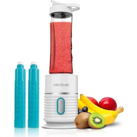 Cecotec Power Titanium 500 EasyGo Batidora de Vaso para Smoothies 500W Blanca
