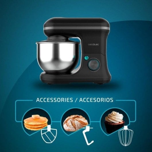 Batedeira Amasadora Cecotec Cecomixer Merengue 5L 1200 Black 6 Níveis de Potência