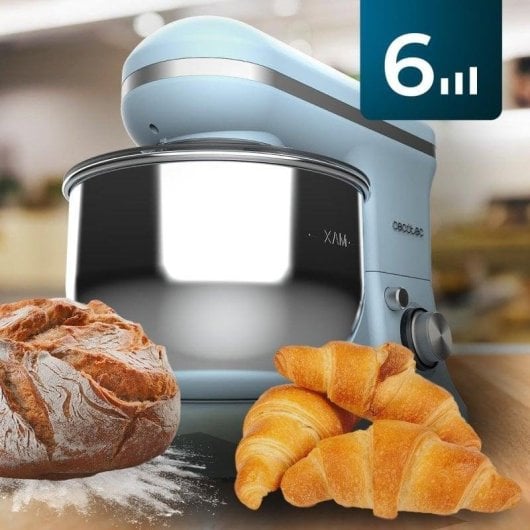 Impastatrice Cecotec Cecomixer Merengue 5L 1200 Blue con Funzione Gelato e 6 Velocità