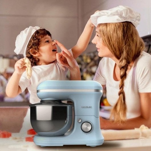 Impastatrice Cecotec Cecomixer Merengue 5L 1200 Blue con Funzione Gelato e 6 Velocità
