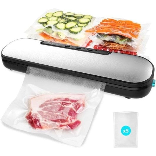 Vakuumierer Cecotec SealVac Easy Magnetik 90W 30cm ABS Schwarz Edelstahl