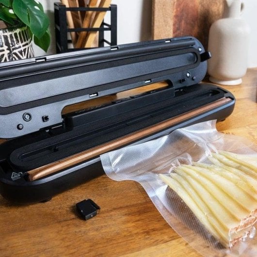 Vakuumierer Cecotec SealVac Easy Magnetik 90W 30cm ABS Schwarz Edelstahl