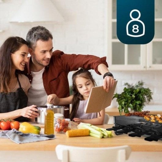 Cecotec Raclette Cheese&Grill 16000 MixGrill Raclette con Piedra Natural 1400W Negra