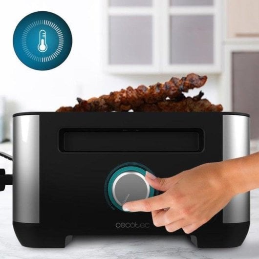 Cecotec Raclette Cheese&Grill 16000 MixGrill Raclette con Piedra Natural 1400W Negra