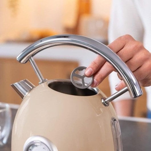 Wasserkocher Cecotec Thermosense 420 Vintage 1,8L 2200W Edelstahl Beige