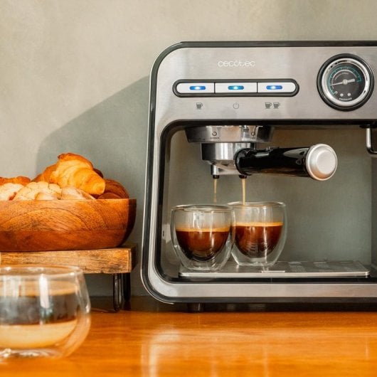 Cecotec Power Espresso 20 Square Pro Máquina de Café Expresso 20 Bar 1450W