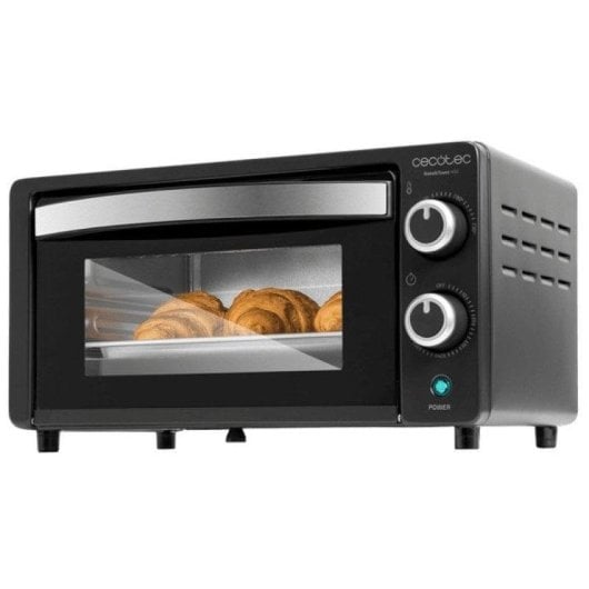 Horno elétrico Cecotec Bake&Toast 1090 Black 10 L Preto duplo vidro multifunções
