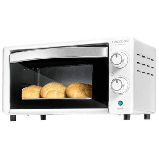 Mini Forno Cecotec Bake&Toast 1090 White 10L 1000W Temporizador Vidro Duplo Branco