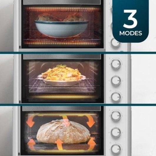 Horno elétrico Cecotec Bake&Toast 2300 White 23L Branco com luz interior