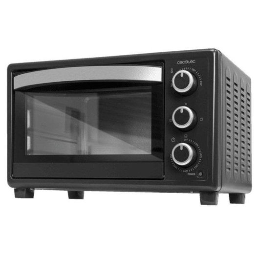 Mini Forno Cecotec Bake&Toast 2300 Black 23L 1500W Vidro Duplo Preto