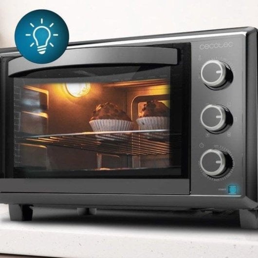 Cecotec Bake&Toast 2600 Black 4Pizza Horno de Sobremesa 26L 1500W Negro
