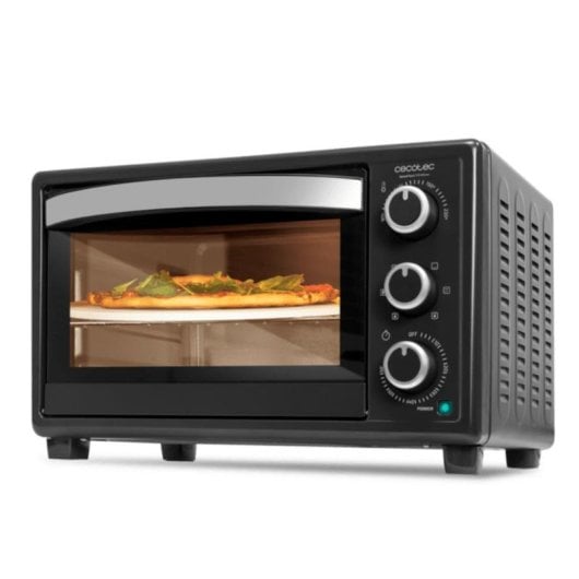 Horno eléctrico Cecotec Bake&Toast 2600 Black 4Pizza 26 L Preto con pedra para pizza